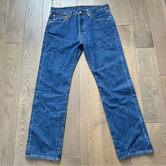 Men's Levi’s 501 Blue Jeans W32 L30 - Picture 1 of 12